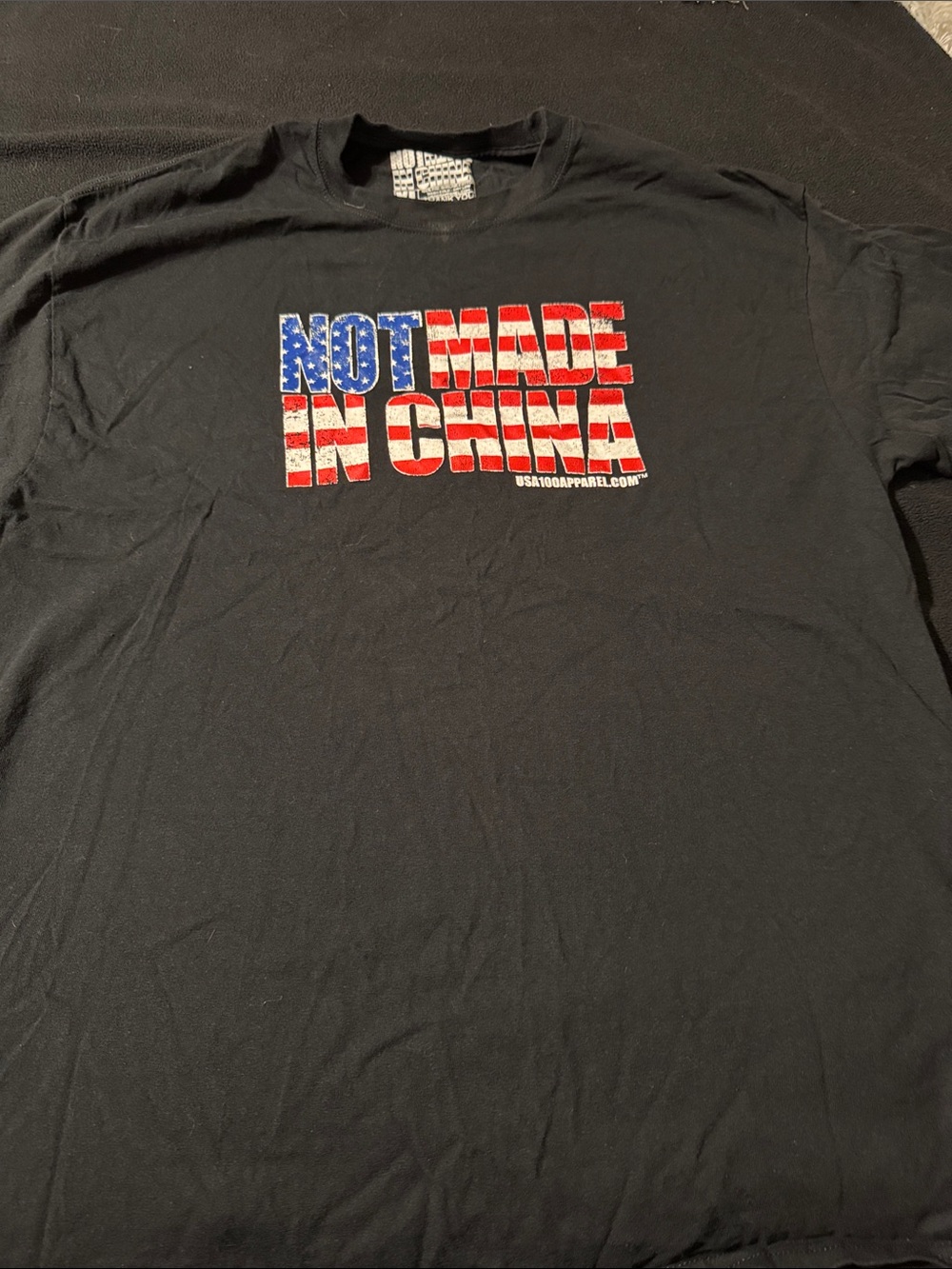 Not Made In China Black Graphic Tee